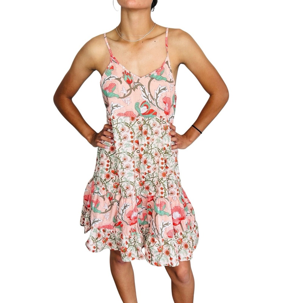 Raya Sun Floral‎ Sun Dress Women Medium Floral Boho Fairy Festival Beach Cottage - Picture 2 of 15